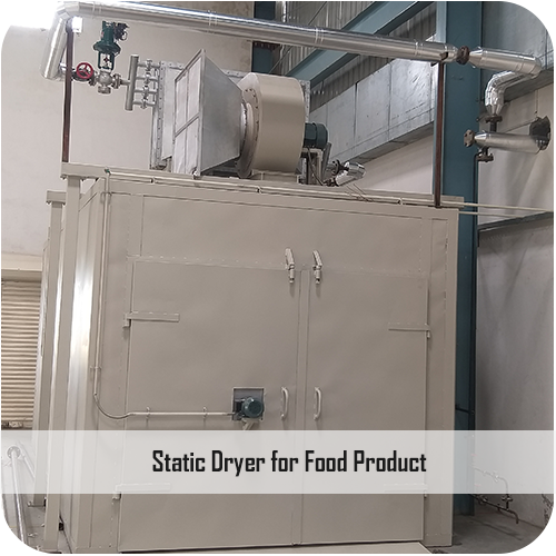 Static dryer for food products